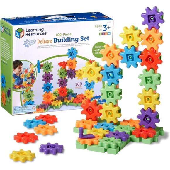 Kids Learning Resources Educational Blocking Toys 100-Piece Deluxe Building Set - Picture 1 of 6